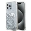 DKNY DKHCP15XLBNAET iPhone 15 Pro Max 6.7  biały/white hardcase Liquid Glitter Big Logo